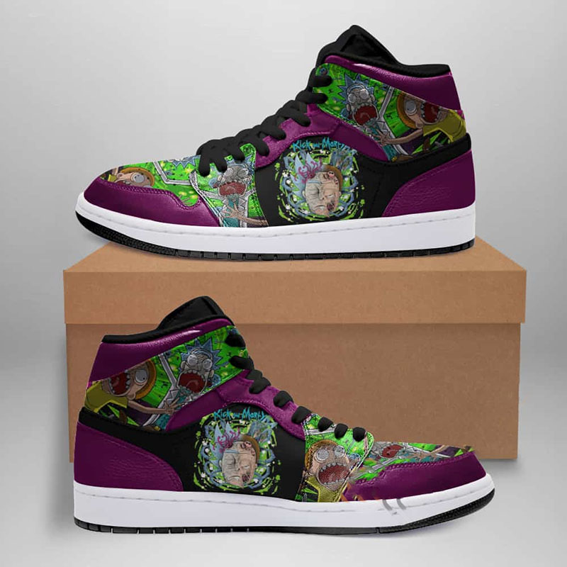 Rick And Morty Custom Air Jordan Shoes 10 Rick And Morty Custom Air Jordan Shoes