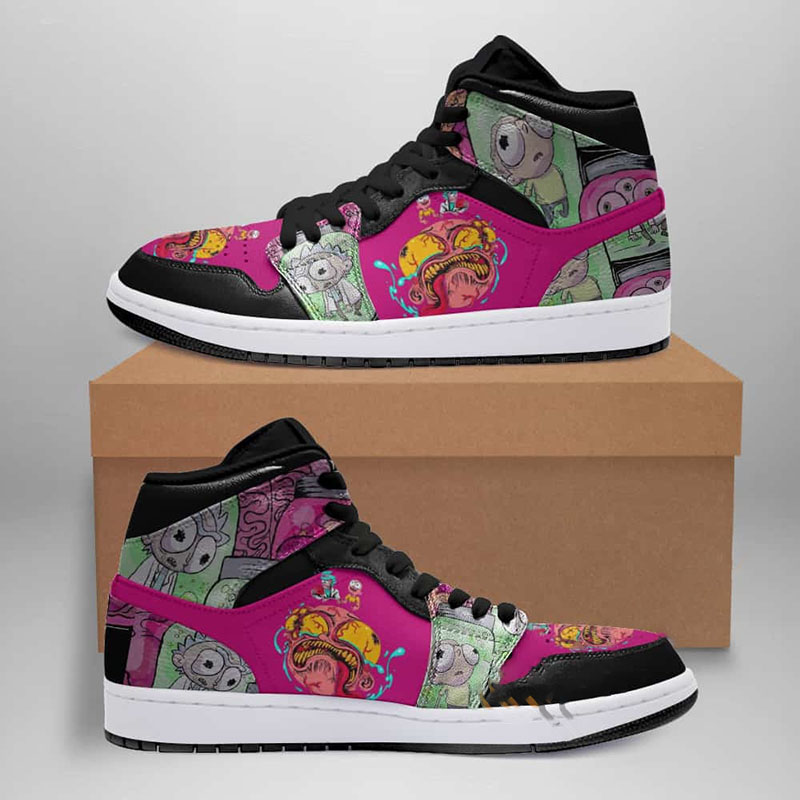Rick And Morty Custom Air Jordan Shoes 3 Rick And Morty Custom Air Jordan Shoes