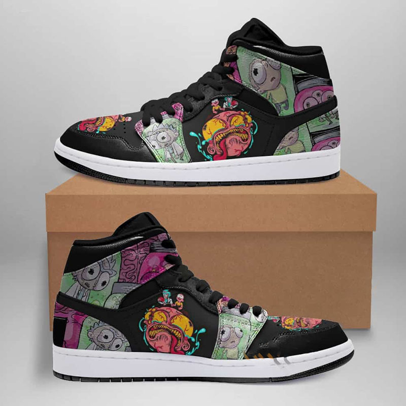 Rick And Morty Custom Air Jordan Shoes 1 Rick And Morty Custom Air Jordan Shoes