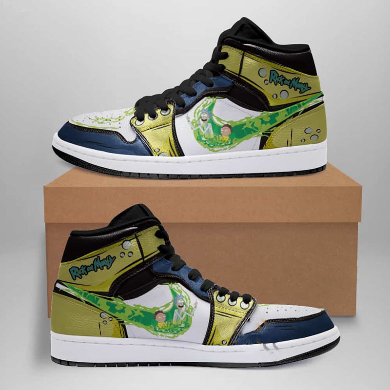 Rick And Morty Custom Air Jordan Shoes 8 Rick And Morty Custom Air Jordan Shoes