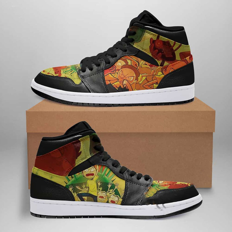 Rick And Morty Custom Air Jordan Shoes 2 Rick And Morty Custom Air Jordan Shoes