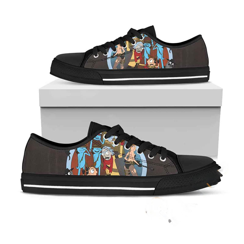 Rick And Morty Graphic Low Top Shoes