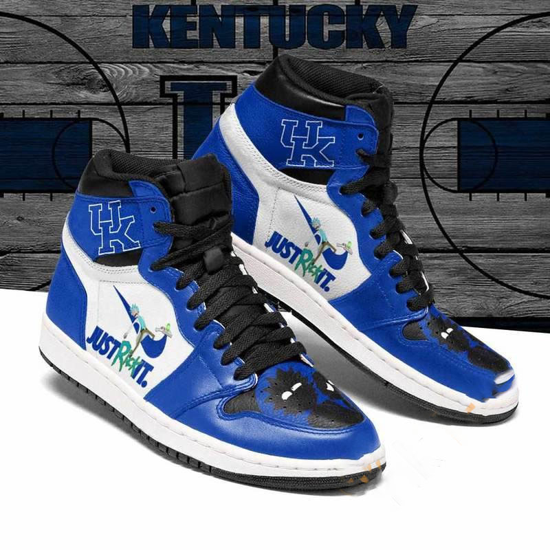 Rick And Morty Kentucky Wildcats Custom Air Jordan Shoes