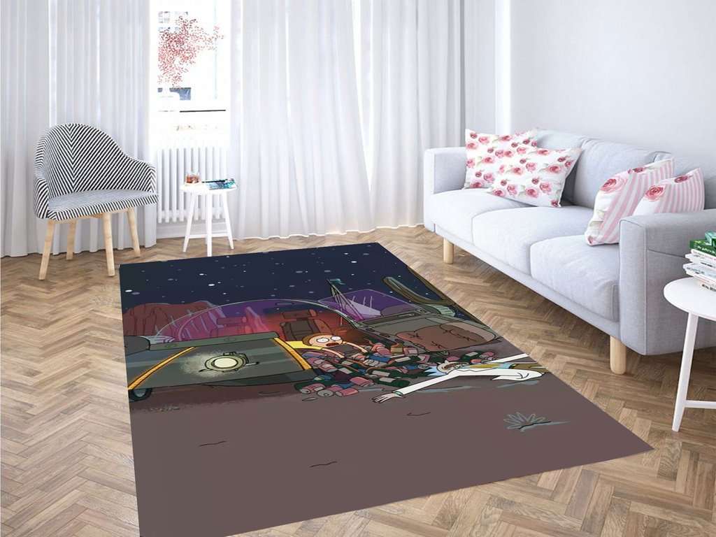 Rick And Morty Night Living Room Modern Carpet Rug 4 Rick And Morty Night Living Room Modern Carpet Rug
