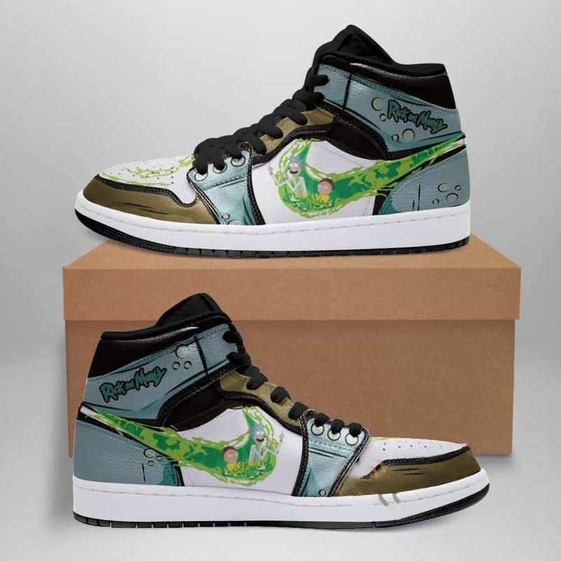 Rick And Morty Peace Among Worlds Custom Air Jordan Shoes