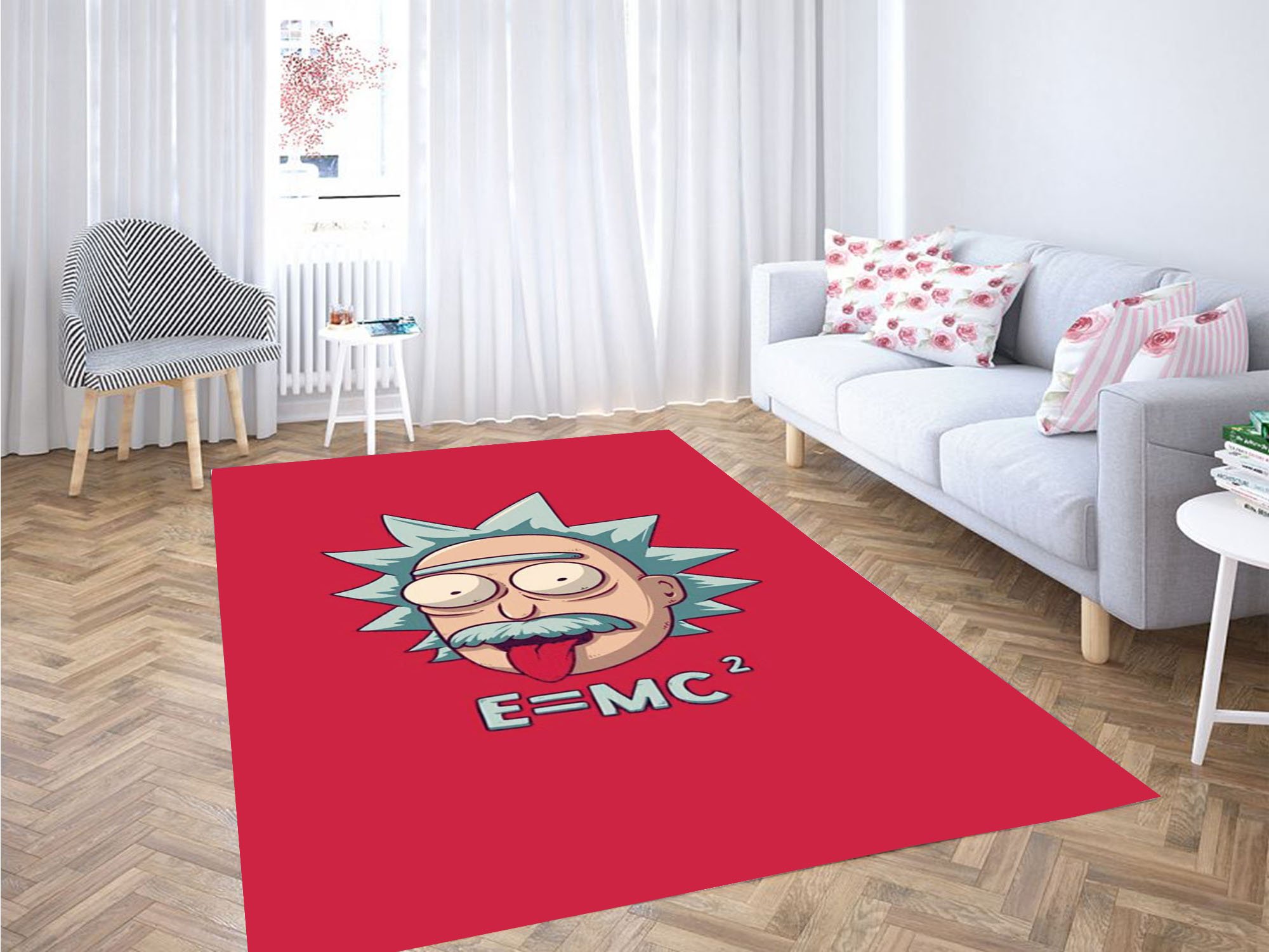 Rick And Morty Rick Einstein Carpet Rug