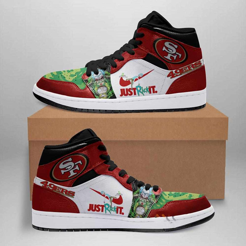 Rick And Morty San Francisco 49ers Custom Air Jordan Shoes 13 Rick And Morty San Francisco 49ers Custom Air Jordan Shoes