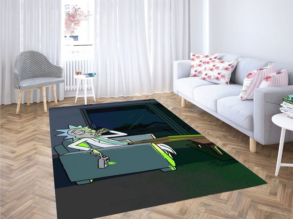 Rick And Morty Wallpaper Living Room Modern Carpet Rug
