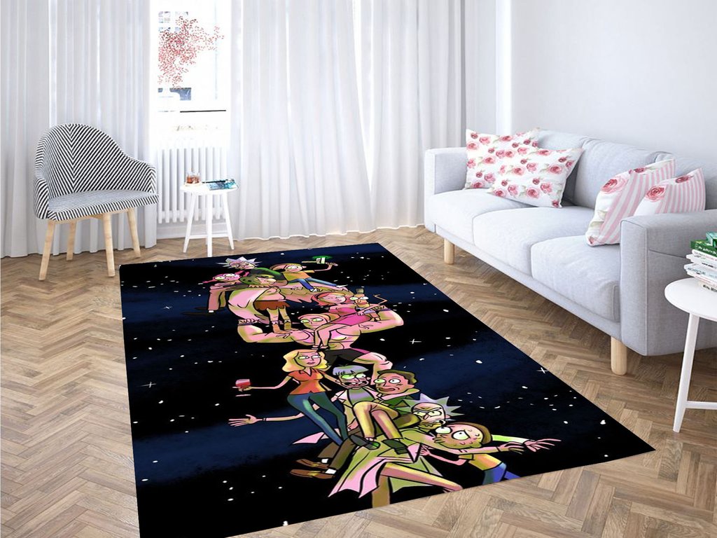 Ricky Y Morty Chicas Wallpaper Living Room Modern Carpet Rug 8 Ricky Y Morty Chicas Wallpaper Living Room Modern Carpet Rug