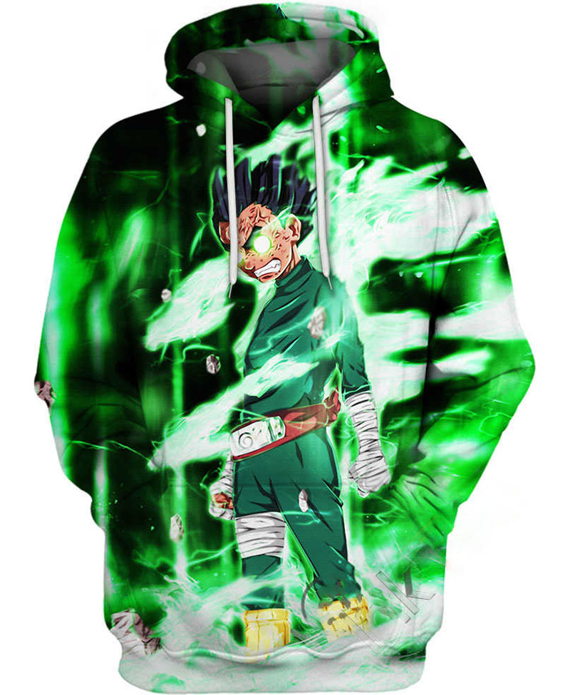 Rock Lee Naruto Hoodie 3D 9 Rock Lee Naruto Hoodie 3D
