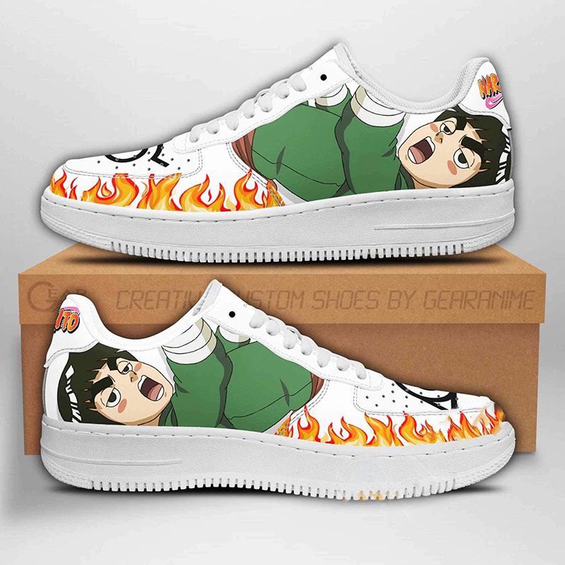 Rock Lee Naruto Anime Nike Air Force Shoes 2 Rock Lee Naruto Anime Nike Air Force Shoes