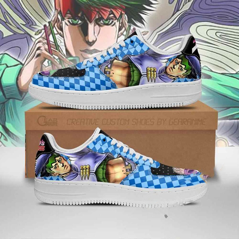 Rohan Kishibe Jojo Anime Nike Air Force Shoes 1 Rohan Kishibe Jojo Anime Nike Air Force Shoes