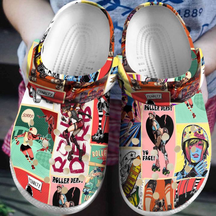 Roller Derby Fans Crocs Clog Shoes