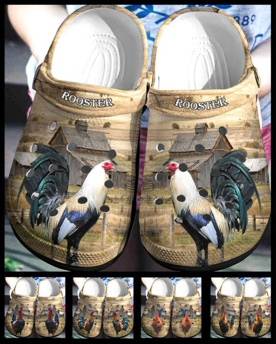Rooster Crocs Clog Shoes 2 Rooster Crocs Clog Shoes