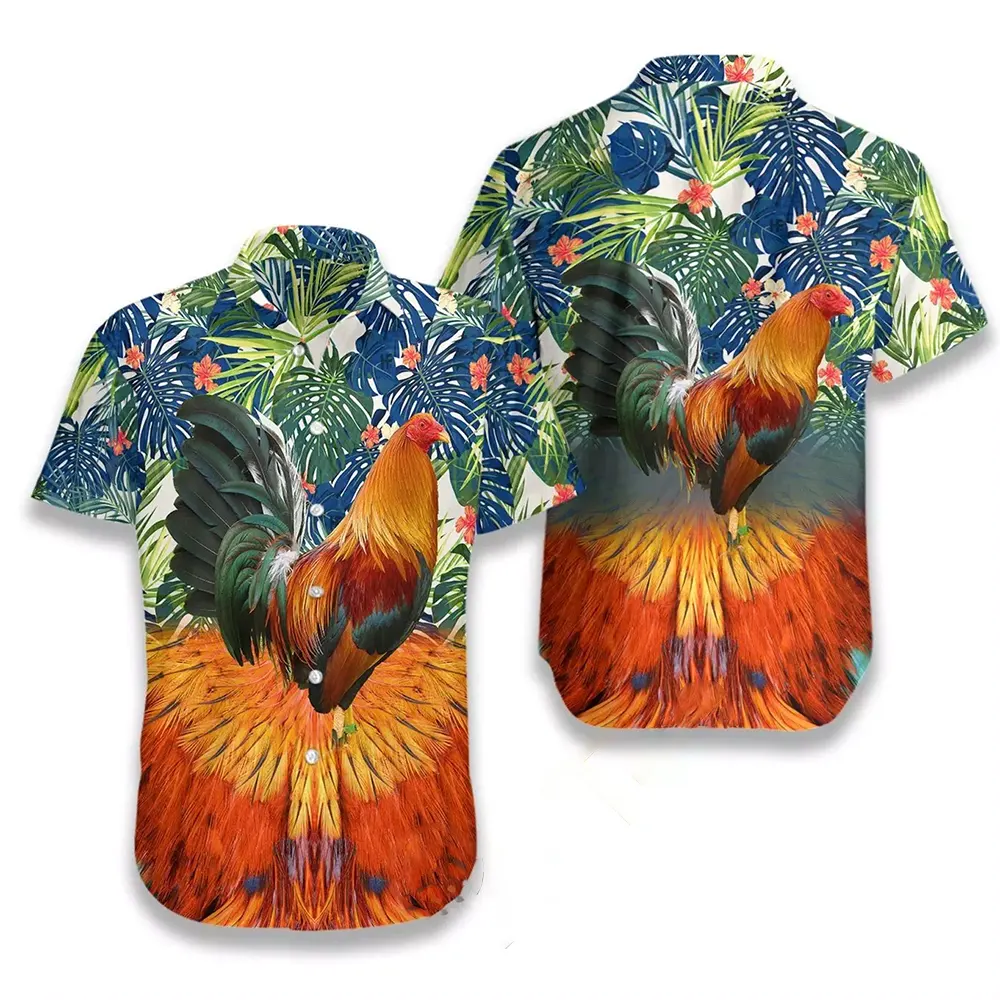 Rooster Hawaiian shirts