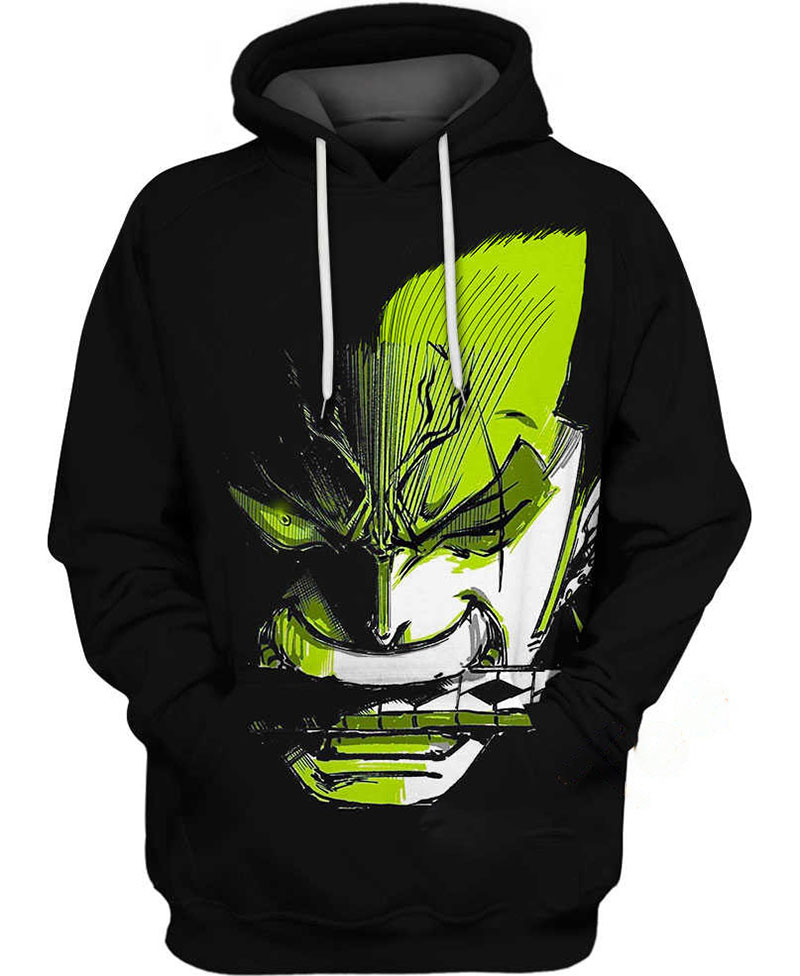 Roronoa Zoro Ink Hoodie 3D