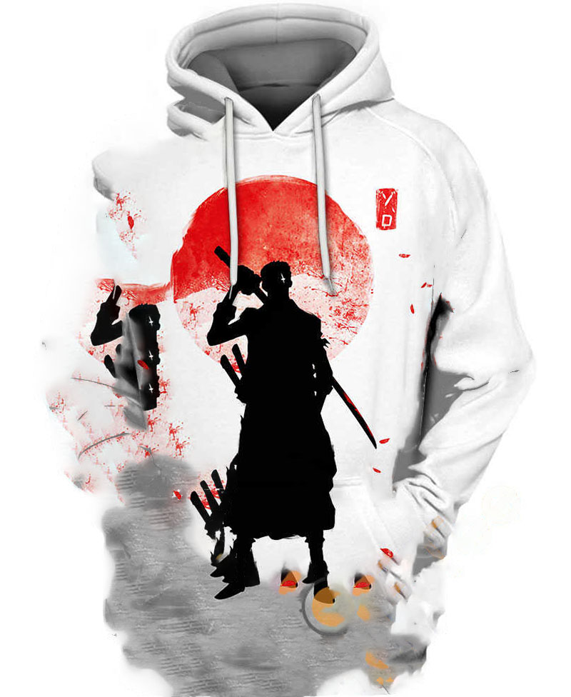 Roronoa Zoro Sunset Hoodie 3D 1 Roronoa Zoro Sunset Hoodie 3D