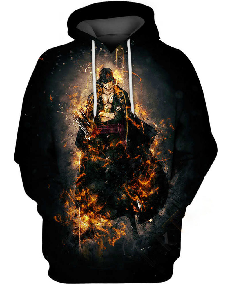 Roronoa Zoro Three Swords Hoodie 3D