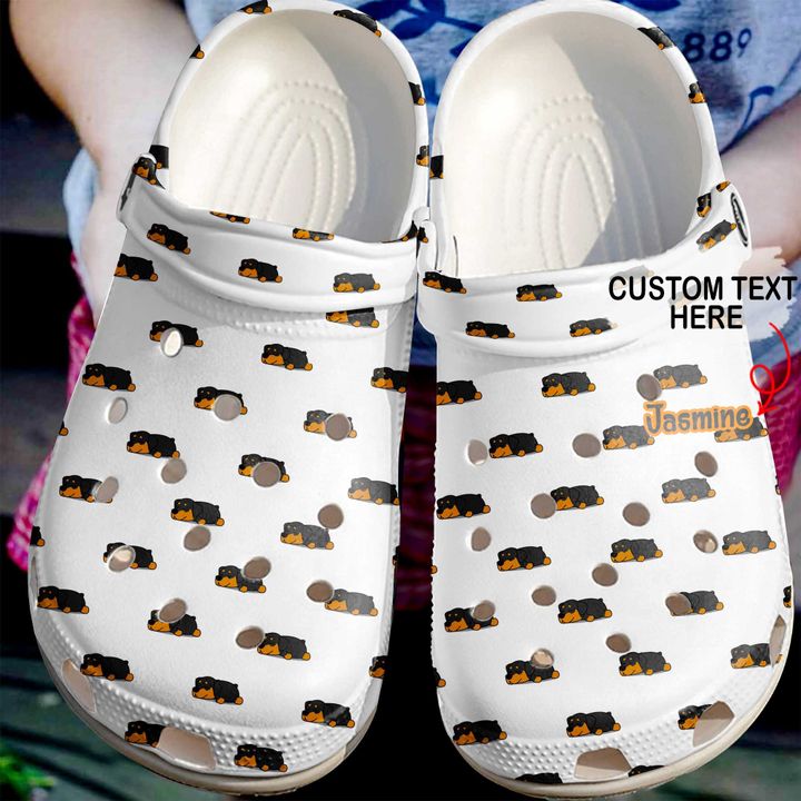 Rottweiler Personalized Pattern Crocs Clog Shoes