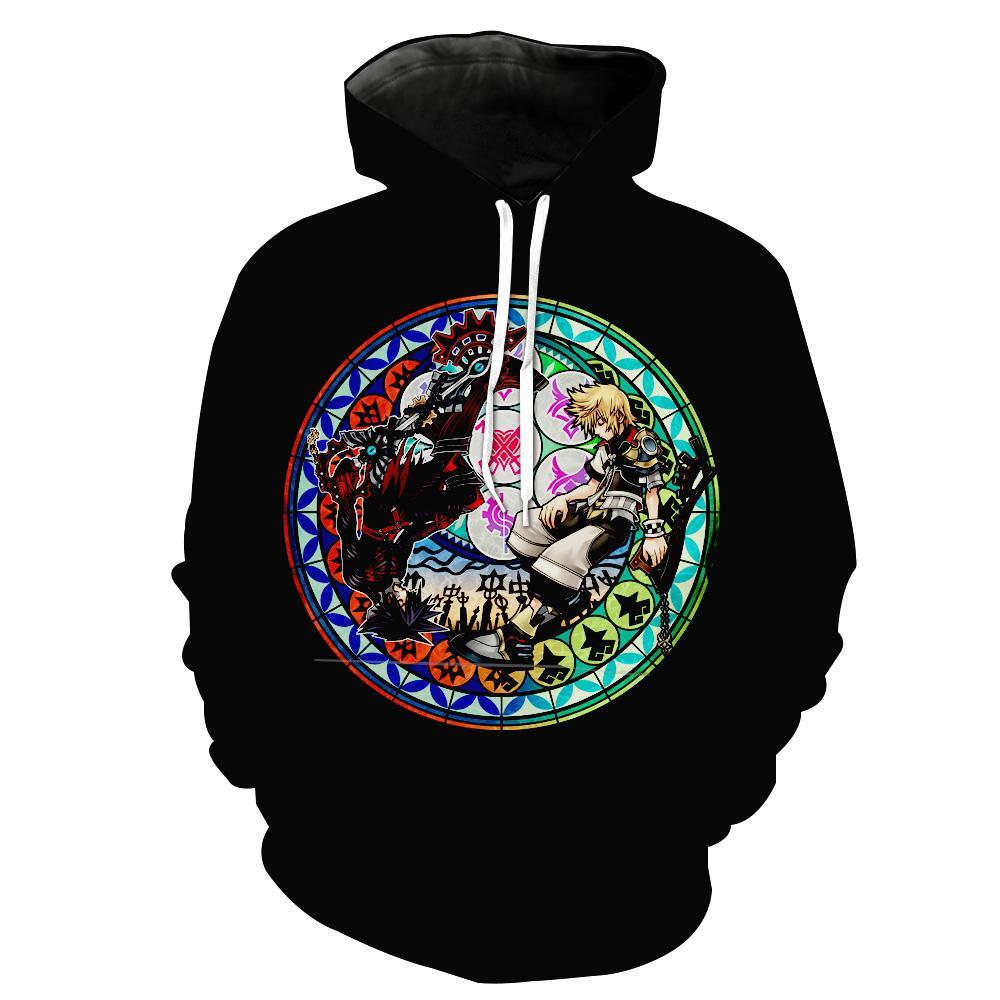 Roxas And Sora Black Kingdom Hearts Hoodie 3D