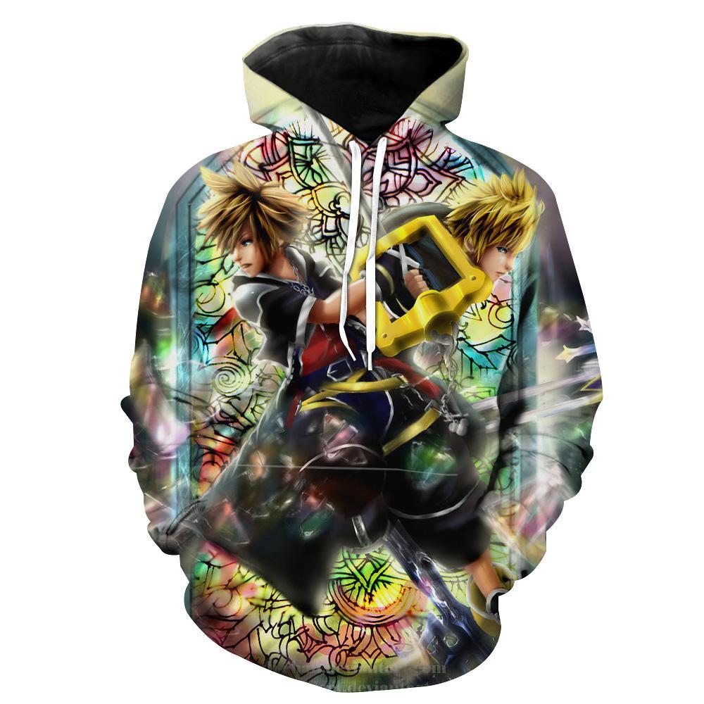 Roxas And Sora Keyblade Kingdom Hearts Hoodie 3D