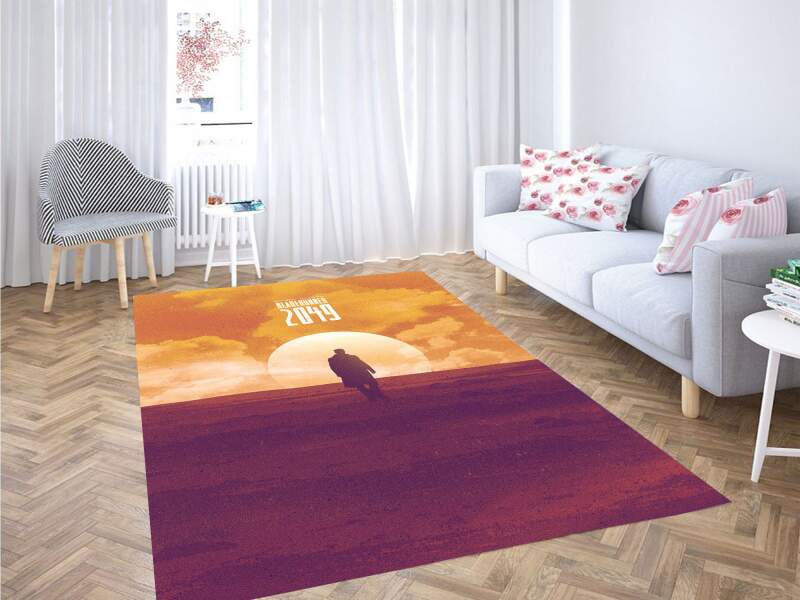 Ryan Gosling Blade Runner Silhouette Carpet Rug
