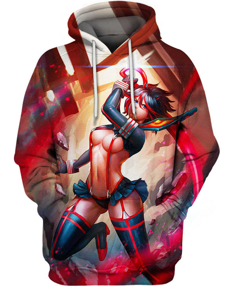 Ryuko Kill La Kill Hoodie 3D 3 Ryuko Kill La Kill Hoodie 3D