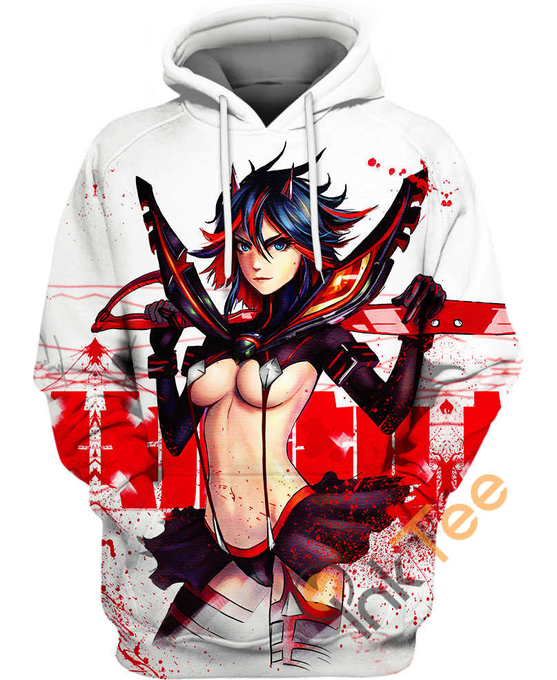 Ryuko Matoi Kill La Kill Hoodie 3D 5 Ryuko Matoi Kill La Kill Hoodie 3D