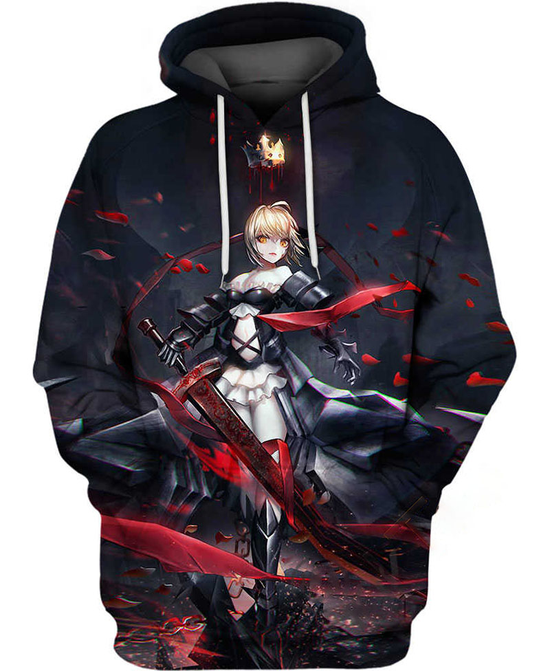 Saber Alter Hoodie 3D 1 Saber Alter Hoodie 3D