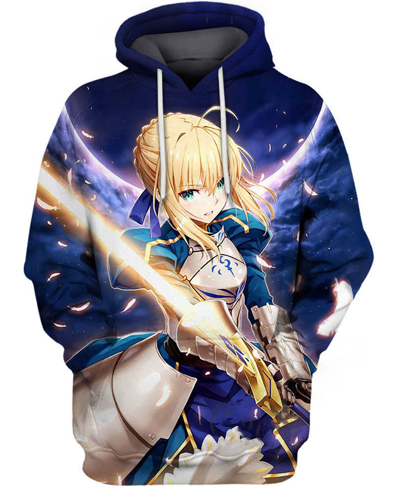 Saber Undefeated King Hoodie 3D
