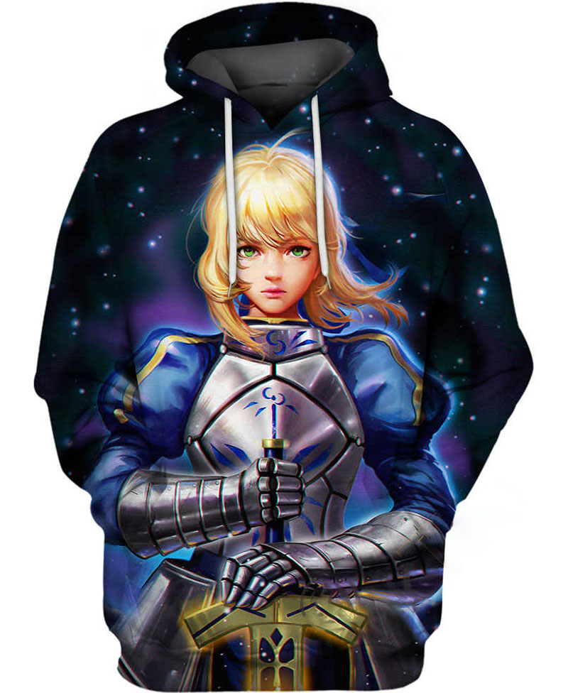 Saber With A Sword Hoodie 3D 10 Saber With A Sword Hoodie 3D