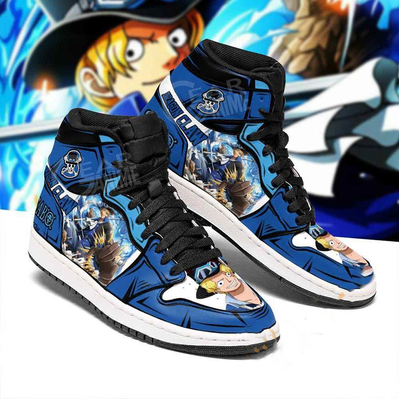 Sabo One Piece Sneakers Anime Air Jordan Shoes