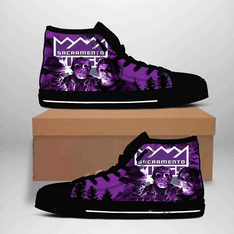 Sacramento Kings Nba Basketball High Top Shoes