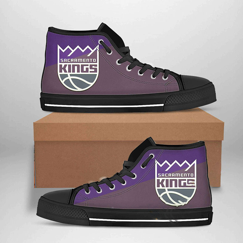 Sacramento Kings Nba Basketball High Top Shoes