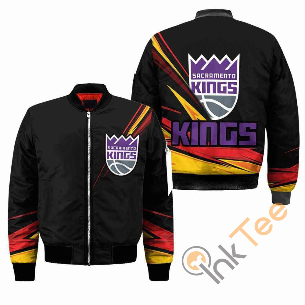 Sacramento Kings NBA Black Apparel Best Christmas Gift For Fans Bomber Jacket