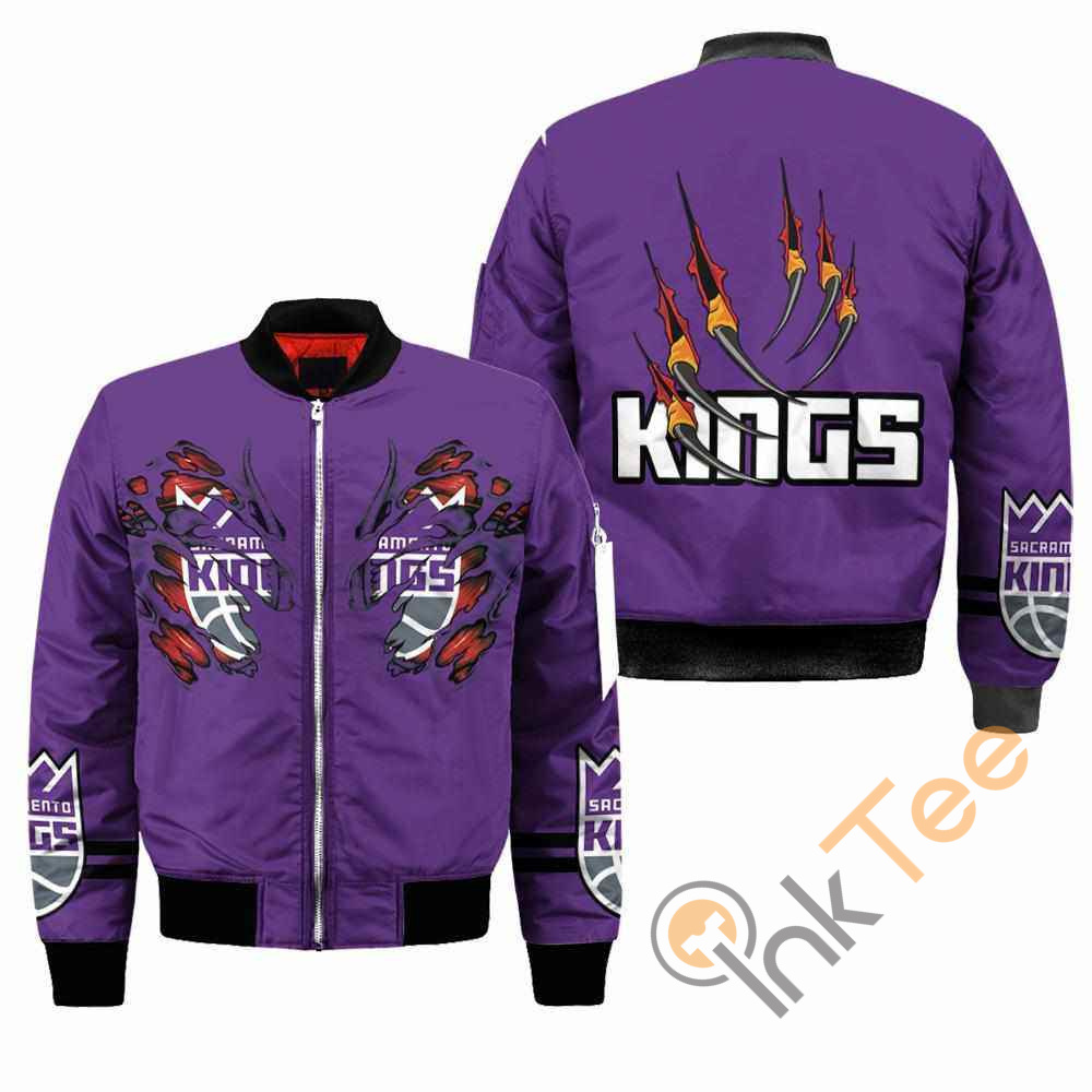 Sacramento Kings NBA Claws Apparel Best Christmas Gift For Fans Bomber Jacket