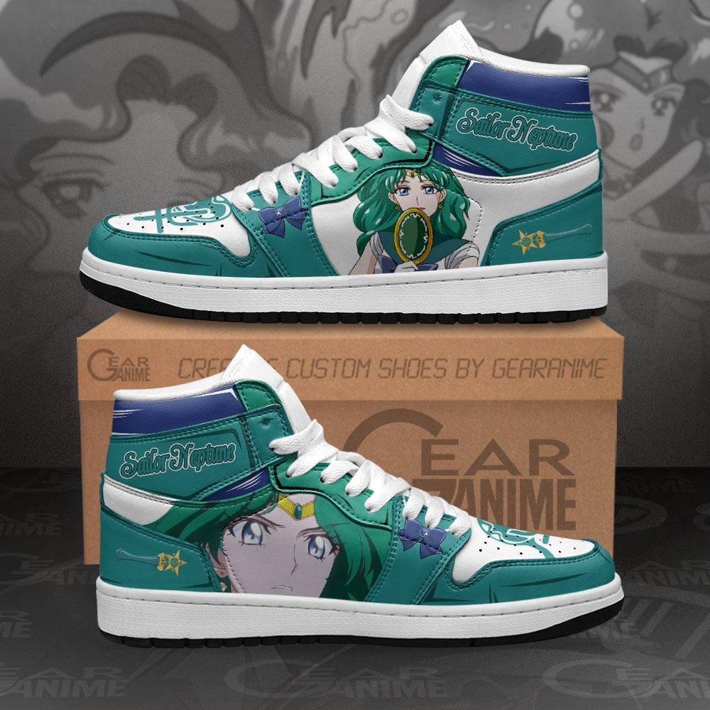 Sailor Neptune Sneakers Sailor Moon Anime Air Jordan Shoes