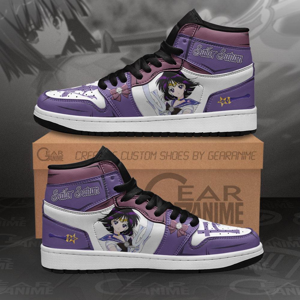 Sailor Saturn Sneakers Sailor Moon Anime Air Jordan Shoes