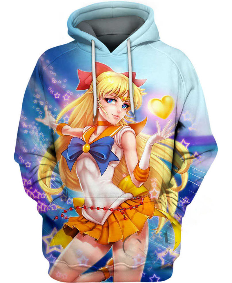 Sailor Venus Hoodie 3D 4 Sailor Venus Hoodie 3D