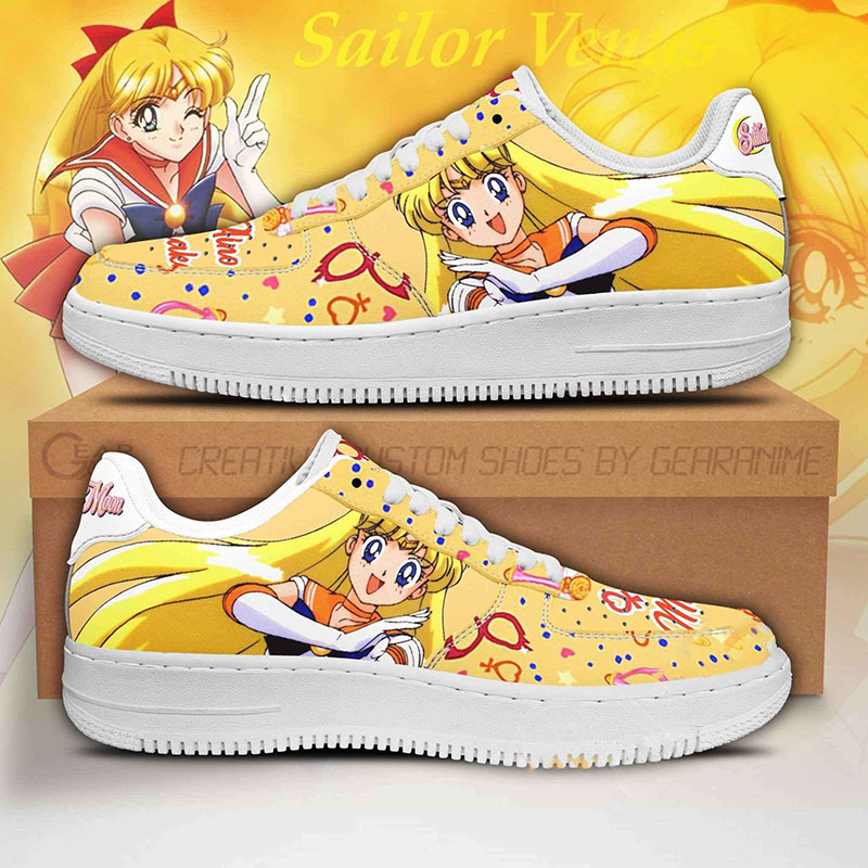Sailor Venus Sailor Moon Anime Nike Air Force Shoes