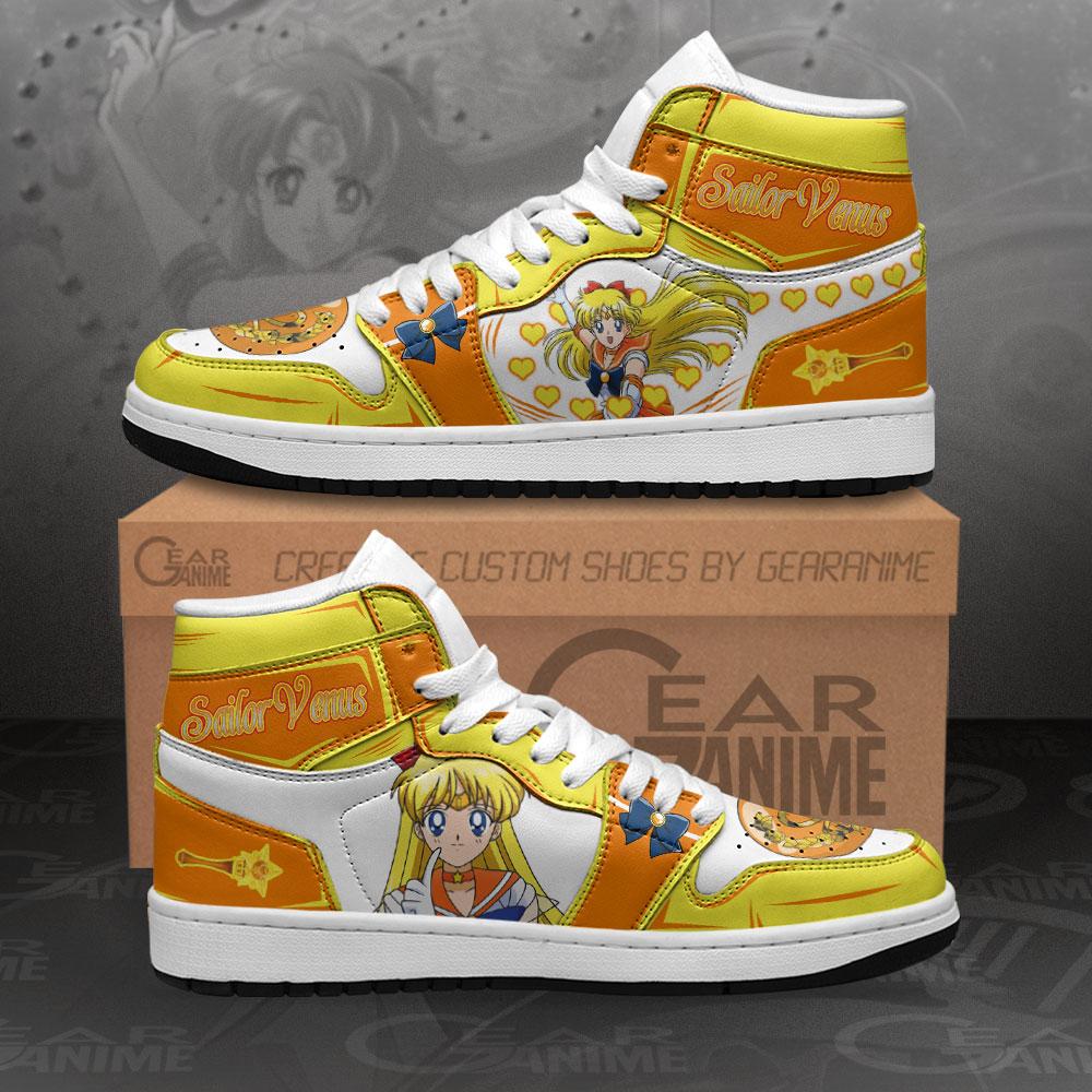 Sailor Venus Sneakers Sailor Moon Anime Air Jordan Shoes 13 Sailor Venus Sneakers Sailor Moon Anime Air Jordan Shoes