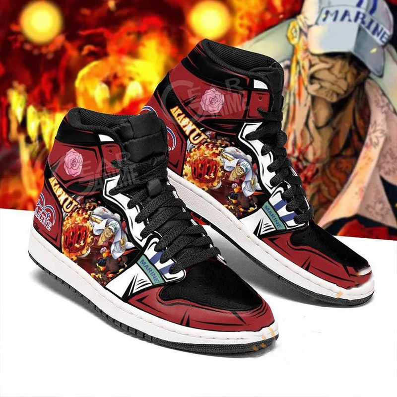 Sakazuki Akainu Admiral One Piece Sneakers Anime Air Jordan Shoes 10 Sakazuki Akainu Admiral One Piece Sneakers Anime Air Jordan Shoes