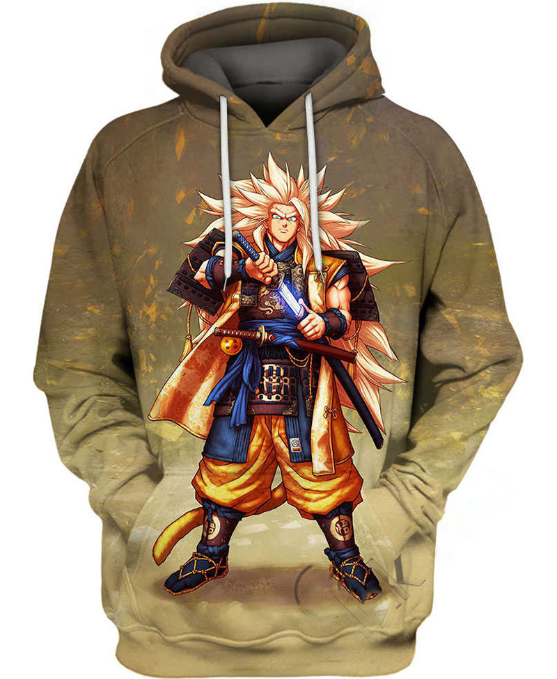 Samurai Goku Saiyan Hoodie 3D