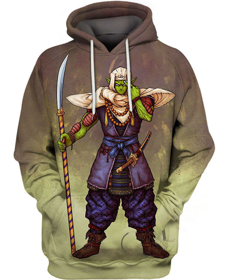 Samurai Piccolo Hoodie 3D 4 Samurai Piccolo Hoodie 3D