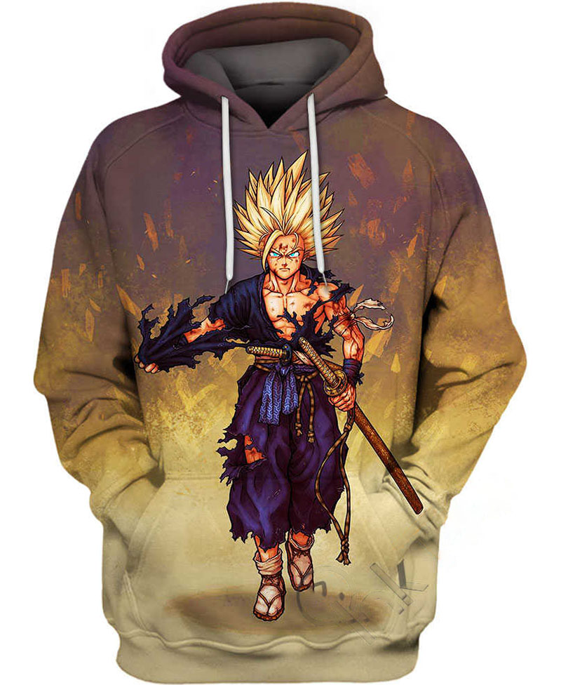 Samurai Son Gohan Hoodie 3D