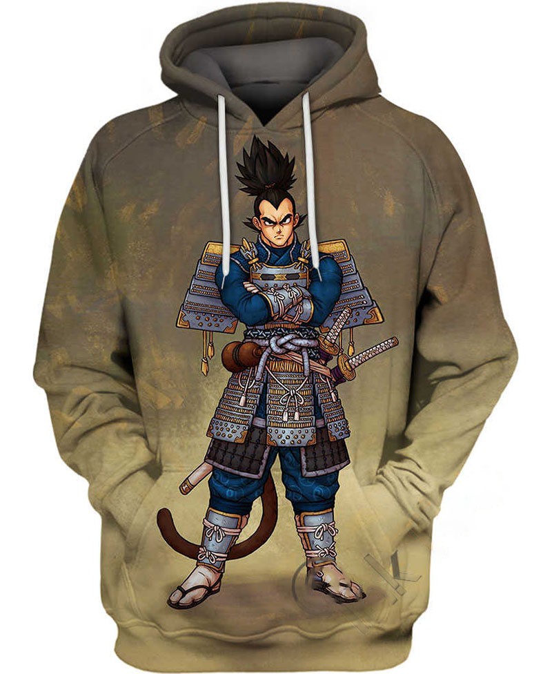 Samurai Vegeta Hoodie 3D 2 Samurai Vegeta Hoodie 3D