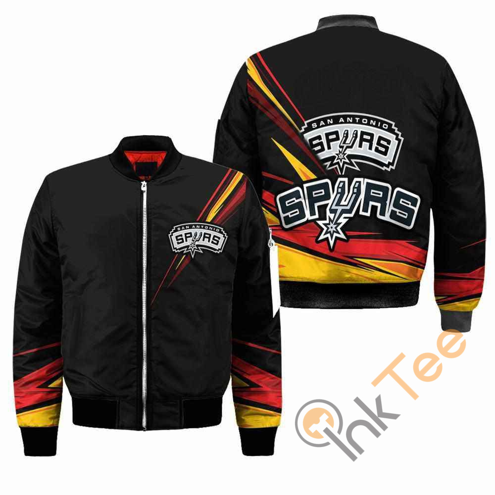 San Antonio Spurs NBA Black Apparel Best Christmas Gift For Fans Bomber Jacket