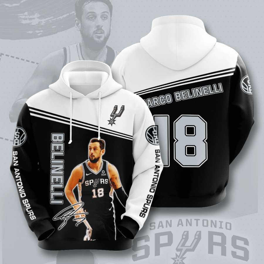 San Antonio Spurs Custom Hoodie 3D