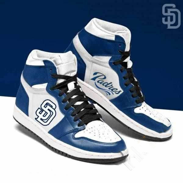 San Diego Padres Mlb Baseball Custom Air Jordan Shoes