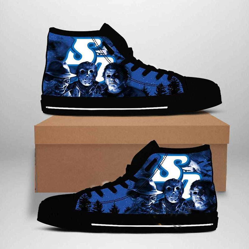 San Diego Toreros Ncaa High Top Shoes 2 San Diego Toreros Ncaa High Top Shoes